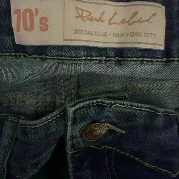 70’s Pink Label Social Club NY size 17 flared bottom jeans - Picture 4 of 6